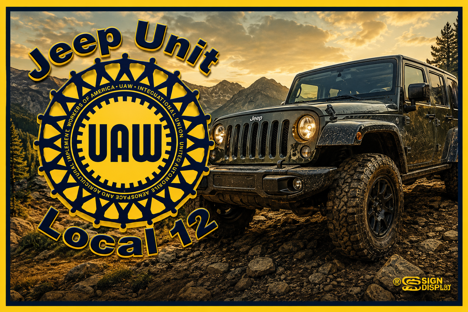 UAW Local 12 Jeep Unit logo