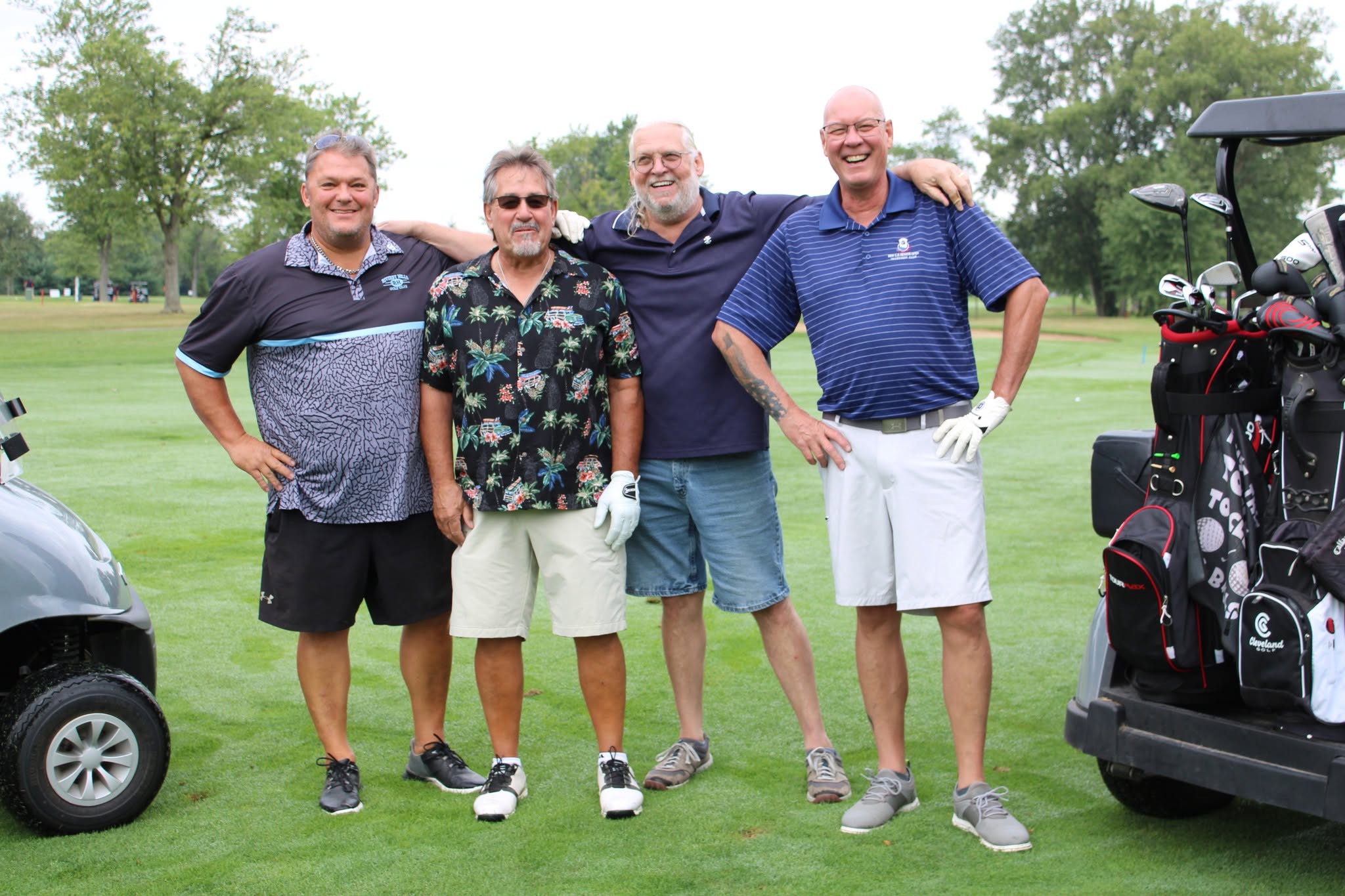 Golfer Foster at the Merle Trumbull Golf Outing