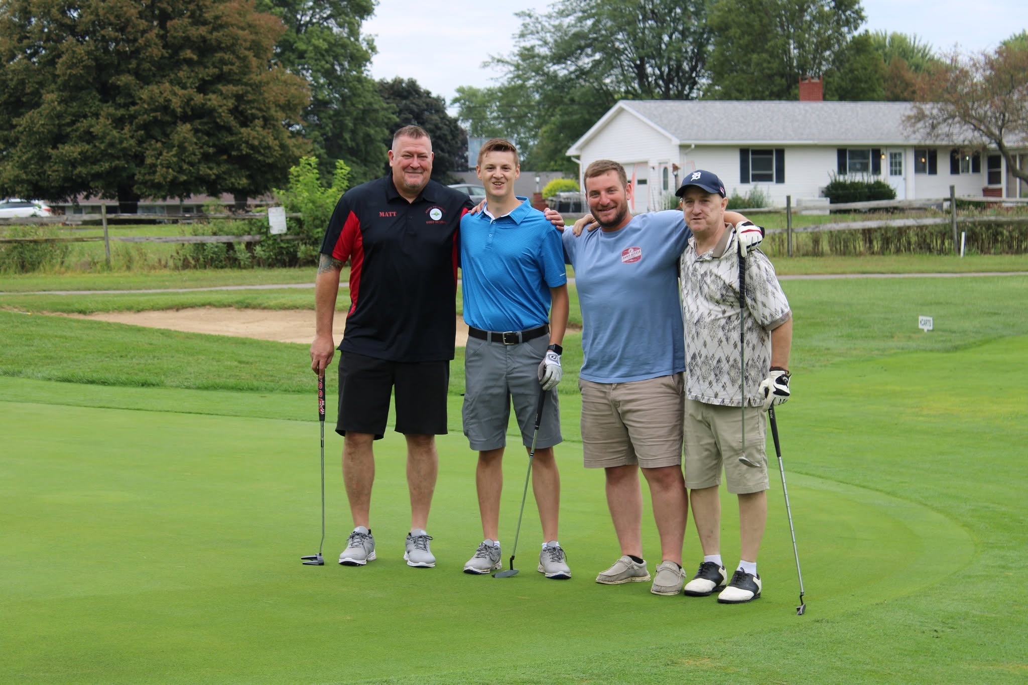 Golfer Herrig at the Merle Trumbull Golf Outing